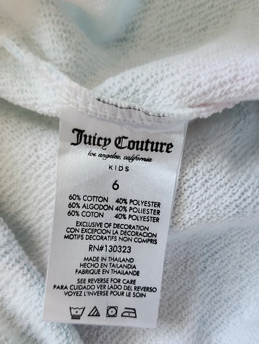 NWT Juicy Couture Kids Girl Tank Top & Striped Shorts Set Size 6X